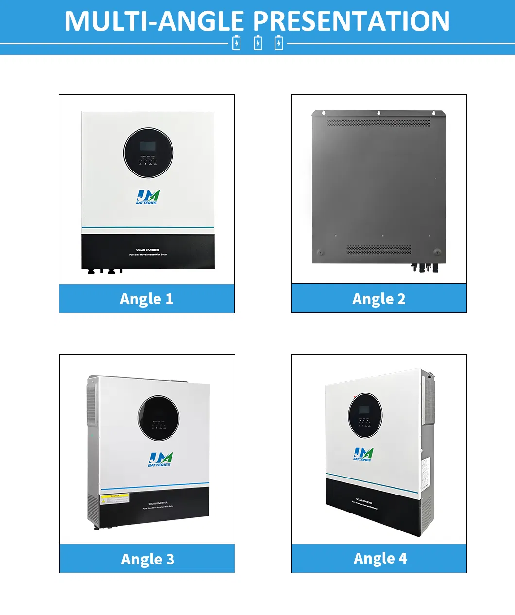 Inversor Híbrido Solar MPPT Sistema Conectado a la Red Solución de Energía Solar para Hogar y Negocios