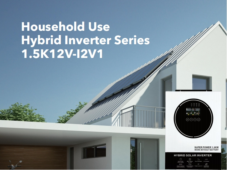Inversor Híbrido 1500W 12V Triple Salida para 220V 50/60Hz Sistema Solar MPPT para Inversor Híbrido de Fase Única
