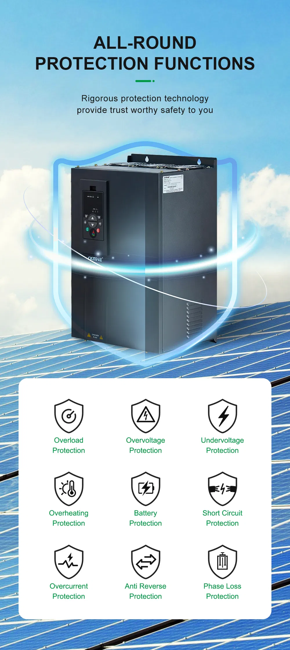 Sp800 Controlador de Sistema de Bombeo Solar