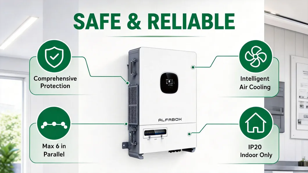 20kw Inversor Solar con 2 MPPT y 18A Entrada por Cadena