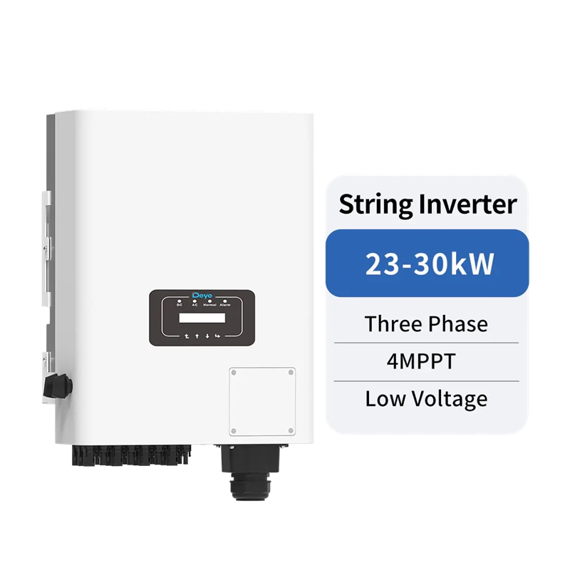 Deye Sun-23/25/30K-G04-LV 25kw 30kw 3 Fase 4 MPPT Baja Tensión en Inversor Solar de Red