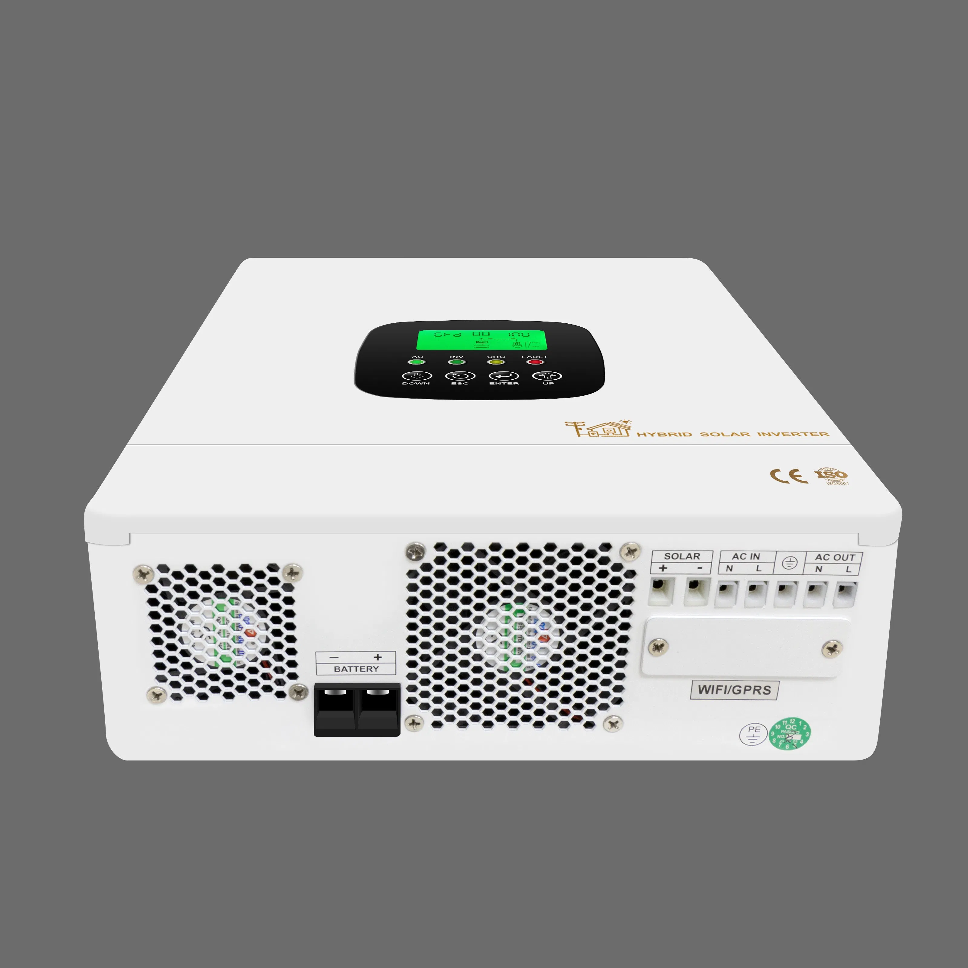 Sistema de almacenamiento de batería híbrido fuera de la red con inversor de onda sinusoidal pura y controlador de carga MPPT