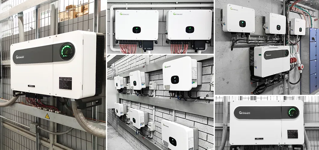 Instalación comercial de inversores solares
