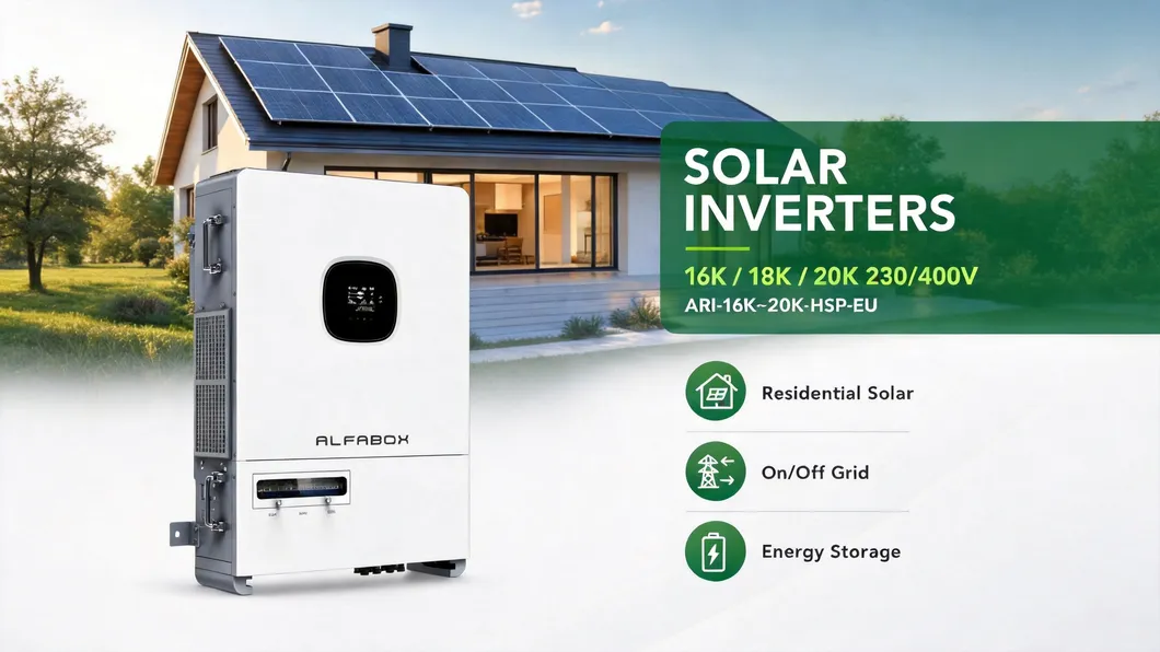 20kw Inversor Solar con 2 MPPT y 18A Entrada por Cadena