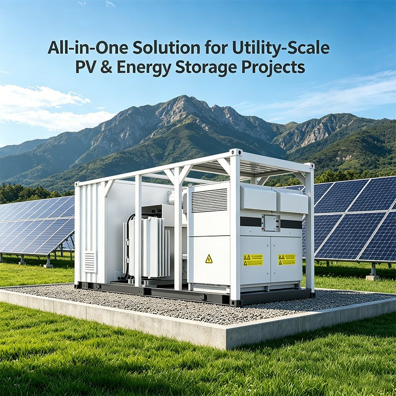 1500V Inversor Central de Solar Fotovoltaico de Utilidad 3125kVA 3300kVA Transformador Integrado 10kv 35kv Salida de Media Tensión para Granja Solar Grande