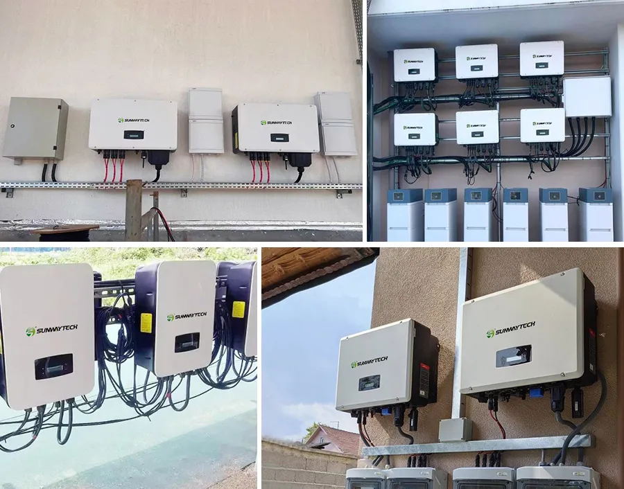 Instalación y caso de proyecto de inversores solares comerciales