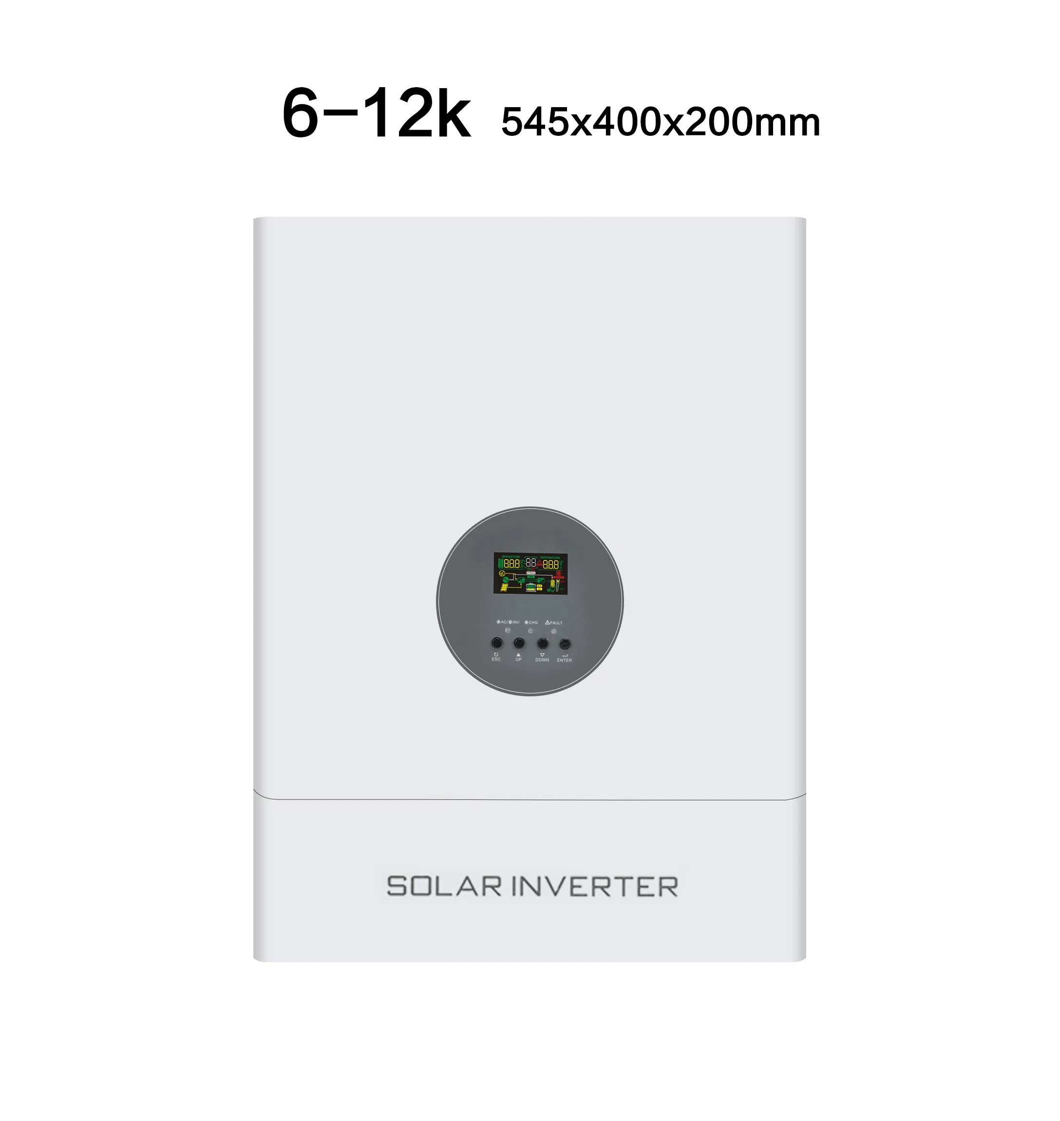 Inversor Solar Off Grid de Onda Sinusoidal Pura de Alta Frecuencia 10kw Versión B Personalizable