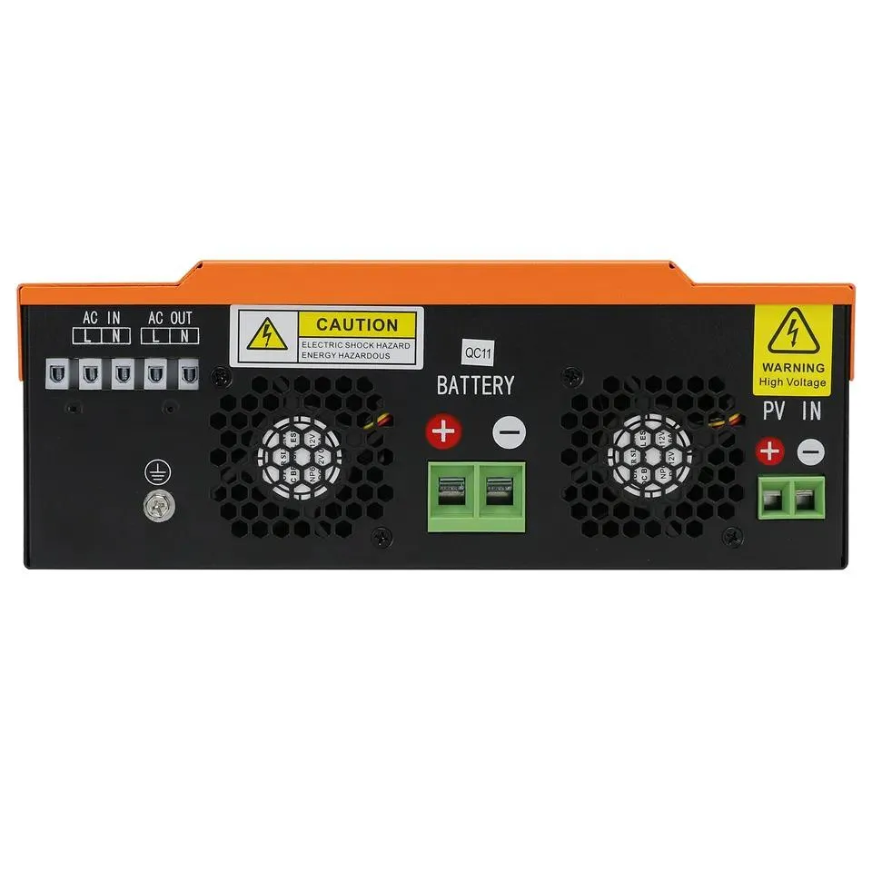 Powmr Alta Frecuencia 3200W 24V 220V 80A Controlador de Carga MPPT Interno 3.2kw Inversor Solar Híbrido para Sistema Solar