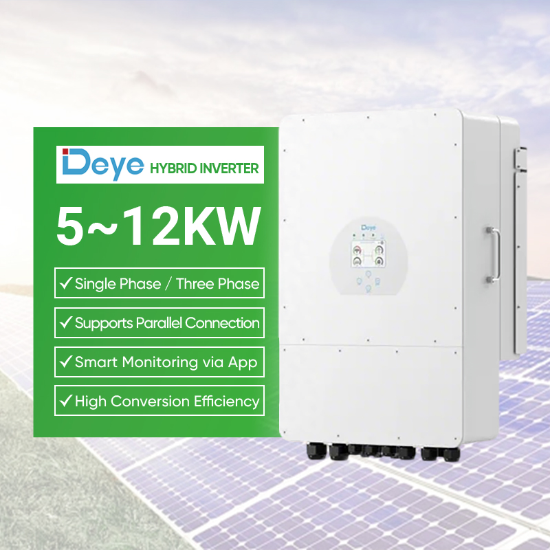Inversor Solar Híbrido Deye 5kw 6kw 8kw 10kw 12kw 14kw 16kw 48V Inversor de Alta Tensión Monofásico Trifásico off/on de Red para Hogar con CE y TUV