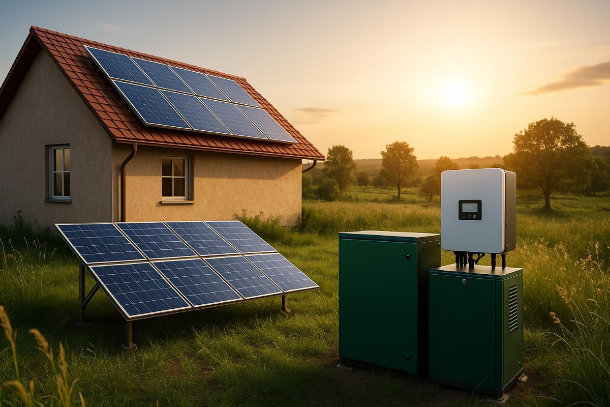 Solución de inversor solar híbrido comercial e industrial