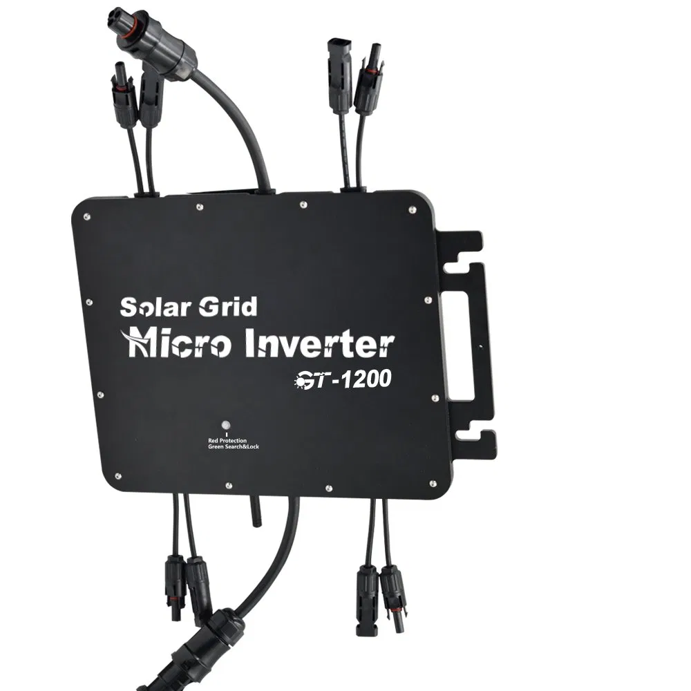 Sistema de Panel Solar de Red con Microinversor WiFi de Alemania 1200W Batería