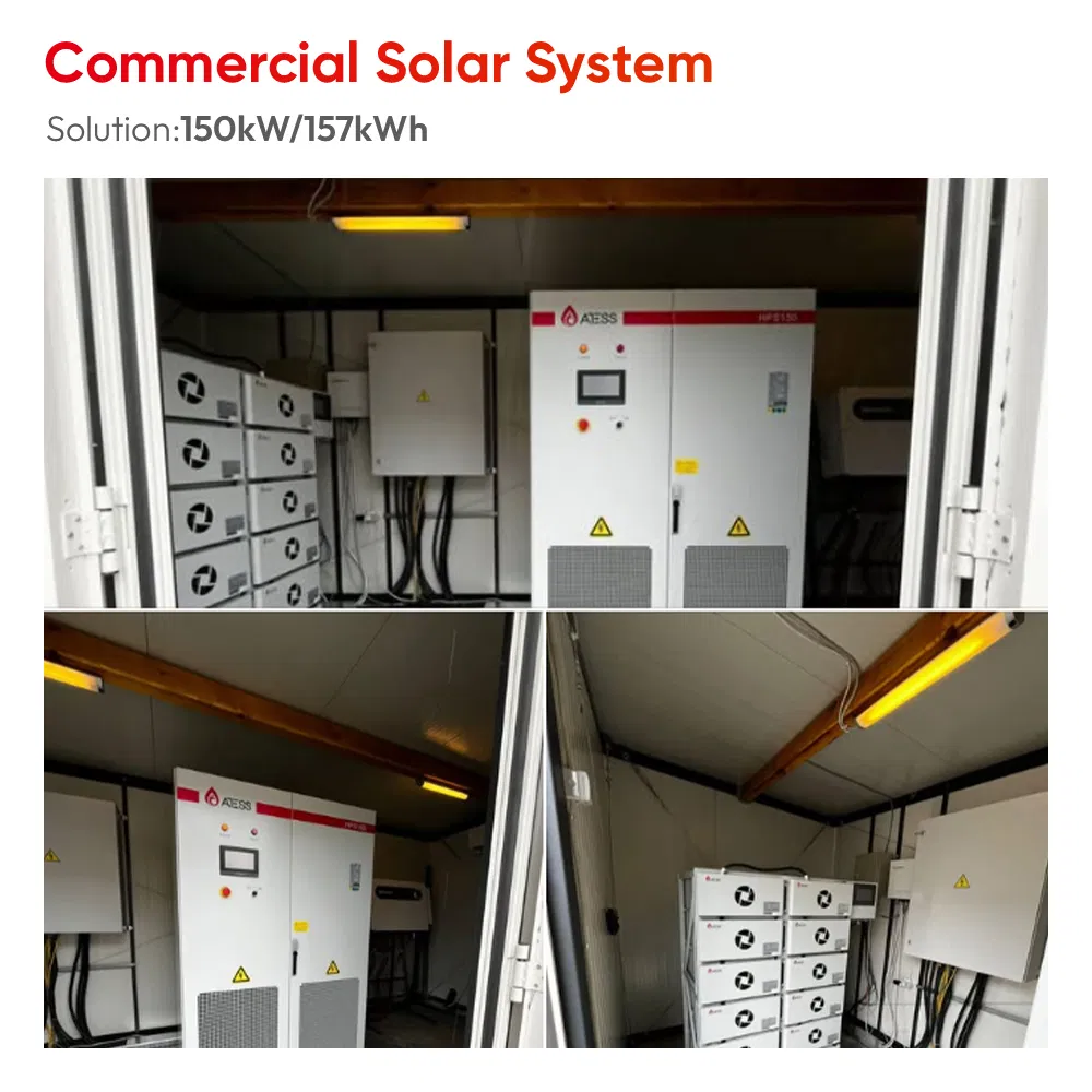 Inversor de potencia solar Atess Pv trifásico 200kW 150 kW 130kW 100kW Inversores híbridos comerciales Mppt solar