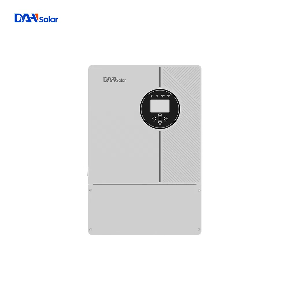 Dah 220V Monitor de Potencia de Fase Única 3kw 5kw 6kw Inversor Solar Híbrido con Controlador de Carga WiFi Inteligente