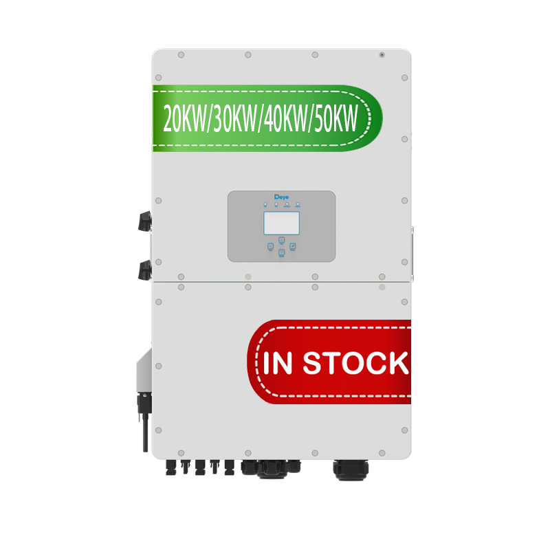 Inversor Solar Híbrido MPPT Deye 8kw 10 Kw 12kw 15kw 20kw 30kw 50kw 3 Inversor Solar de String Trifásico con Batería
