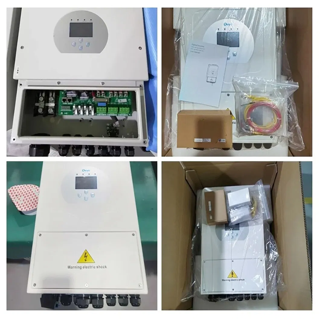Carga Inteligente de Batería Deye 10kw 3phase Inversor Solar Híbrido PV en Stock