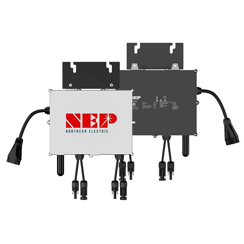 Sistema de Energía Solar con Microinversor Nep 800W 1000W 1200W Microinversor para Uso en Balcón