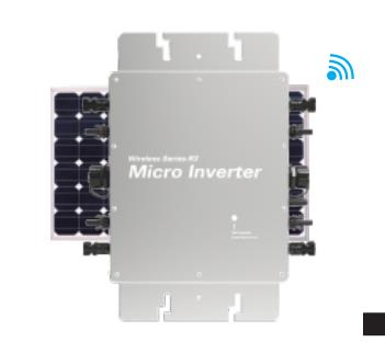 Wvc-2800 Microinversores Solares 2800W 2000W 2400W Microinversor Fotovoltaico con MPPT Inteligente 120V/230V Inversor de Conexión a la Red AC IP65