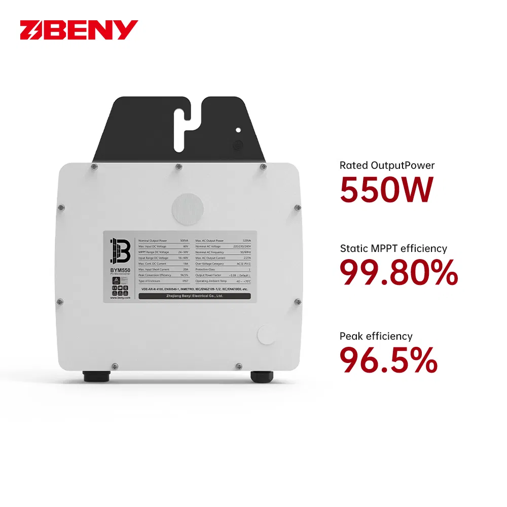 Garantía de 25 años del microinversor solar en red 550W para cocina en casa