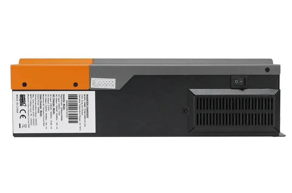 Powmr Alta Frecuencia 3200W 24V 220V 80A Controlador de Carga MPPT Interno 3.2kw Inversor Solar Híbrido para Sistema Solar