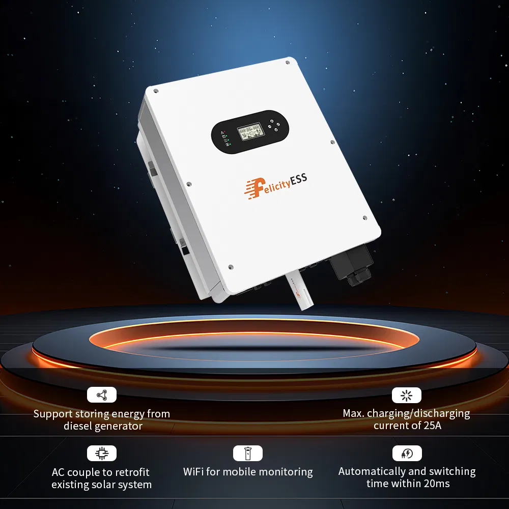 Sistema de Energía Solar Off-Grid con Inversor Solar Híbrido Felicity 10kw Inversor de Fase Dividida