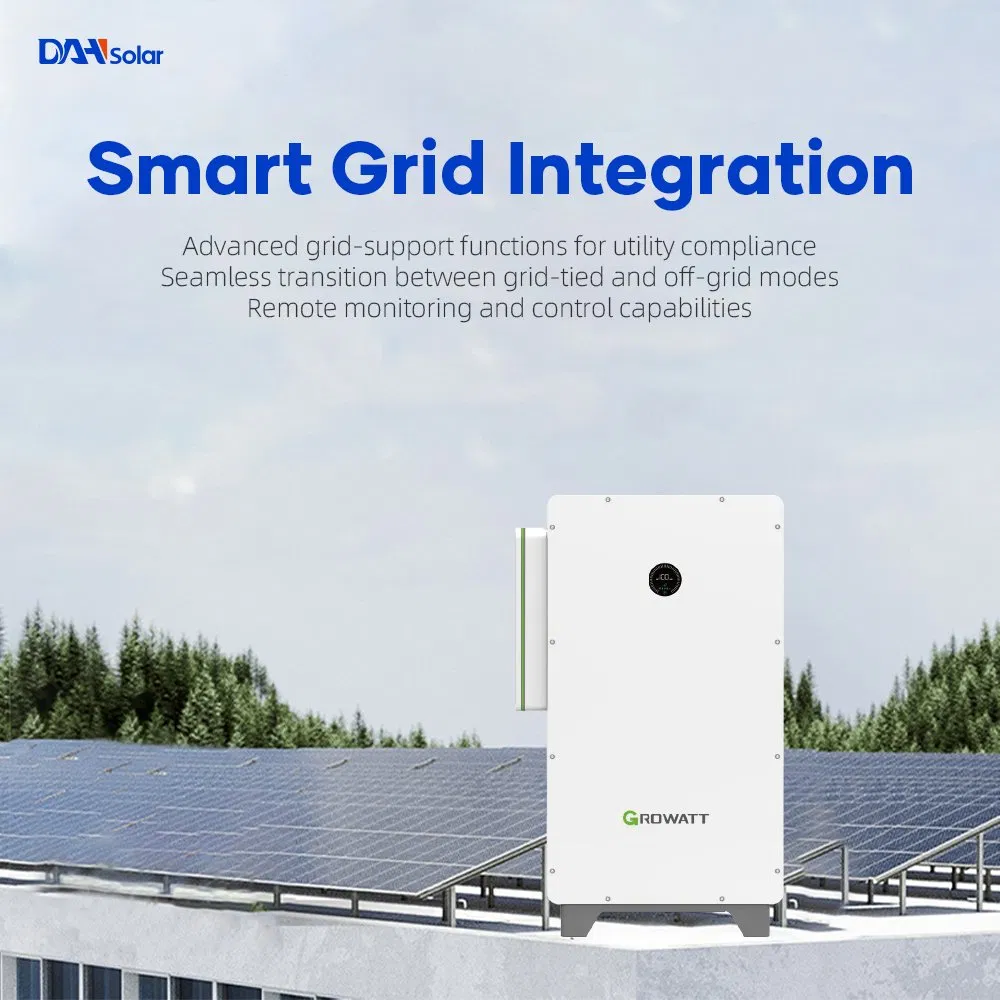 Inversor Solar Híbrido Growatt 50kw 100kw 200kw 250kw conectado a la red Trifásico para Comercial