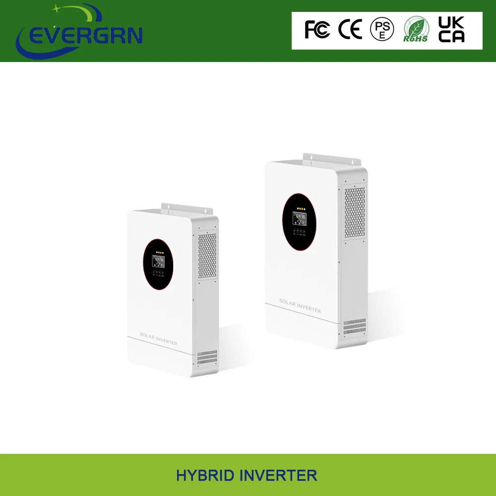 Modelo UE Monofásico 24V 220V 4.2kw Inversor Solar Híbrido de Onda Sinusoidal con Controlador MPPT Integrado WiFi para Sistema de Almacenamiento de Energía Fuera de la Red Doméstica