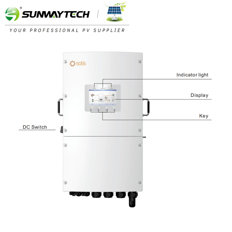 Solis 220V 230V Inversor de Almacenamiento Solar Monofásico S6-Eh1p16K03-Nv-Yd-L 16kw Inversores Híbridos para Uso Doméstico o Industrial