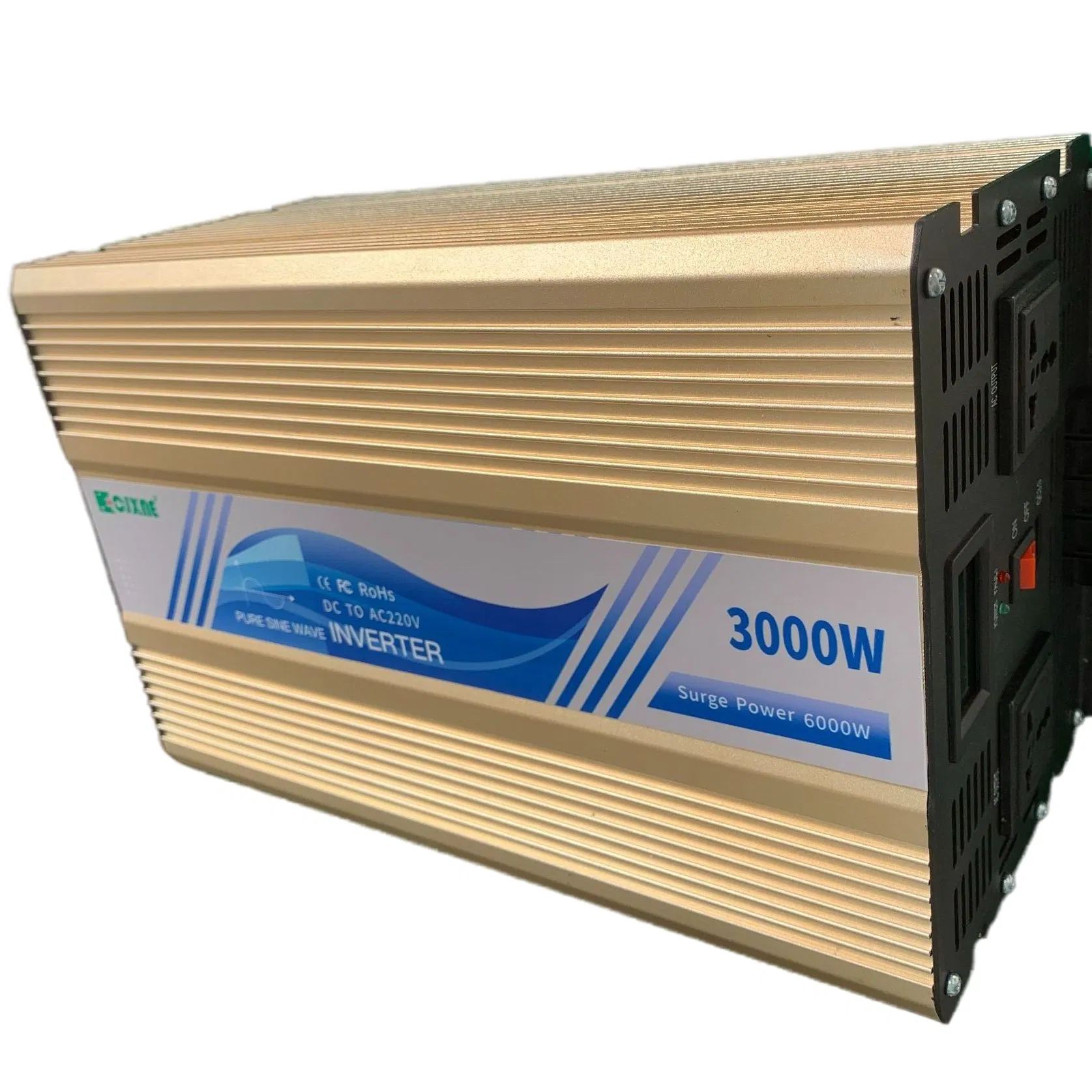 3000W/3kw 12V/24V/48V CC a CA 110V/120V/220V/230V Inversor de energía solar de onda sinusoidal pura