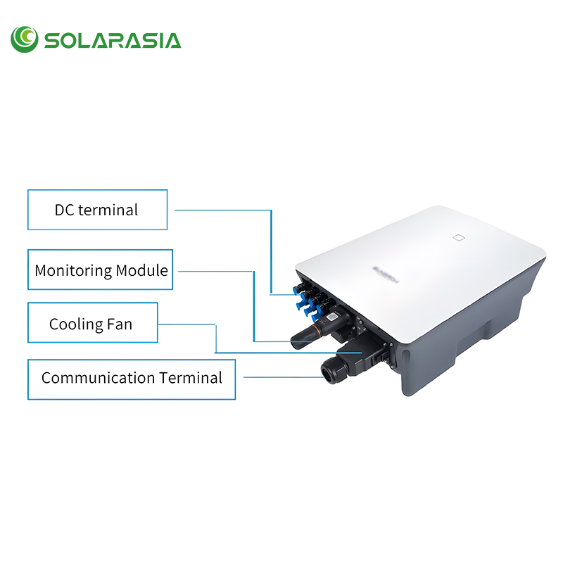 Inversor de energía solar comercial Sun-Grow 320kw IP66 onda sinusoidal pura en inversores de cadena solar para sistemas solares
