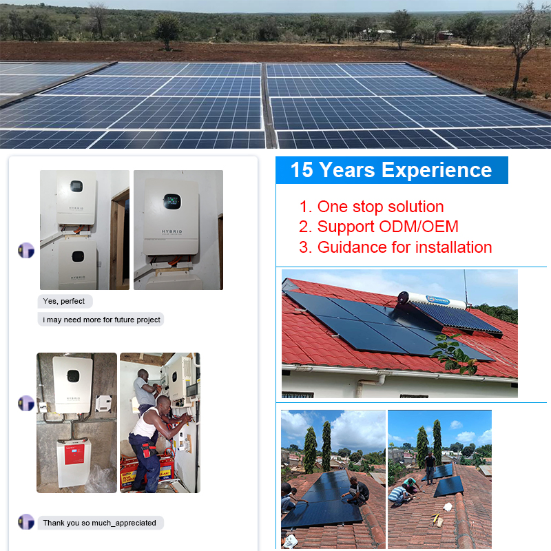 Inversor Solar Híbrido Solarthon 1.6kw 3kw 3.5kw 5.5kw en Sistema de Almacenamiento de Energía Solar para Hogar Off-Grid Onda Sinusoidal Pura Combinado con Certificado CE RoHS