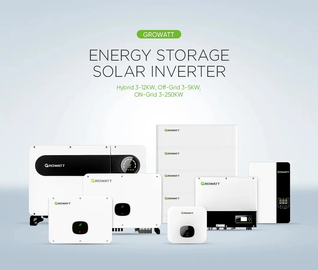 Certificado CE 100kw Inversor de cadena Growatt para calidad de energía solar Garantía