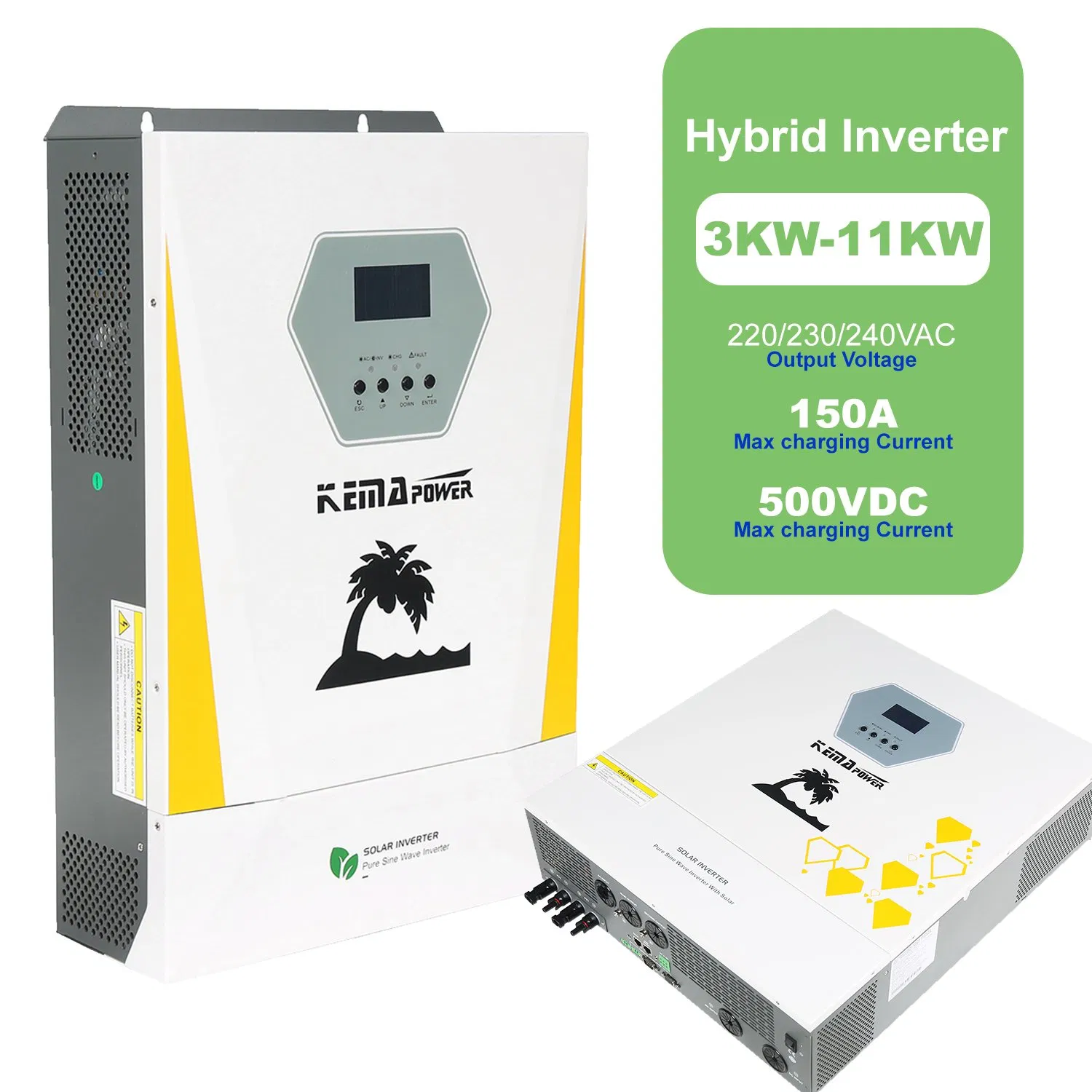 Sin Batería 3kw 3.6kw 6.2kw 11kw Todo en Uno MPPT fuera de la Red Híbrido Inversor Solar de Potencia para Sistema Solar en Casa