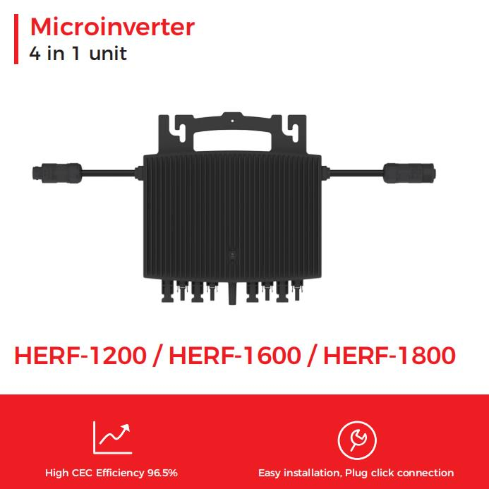 Precio de fábrica 1600W 1800W 1200W Inversor solar impermeable Microinversor de potencia Microinversor