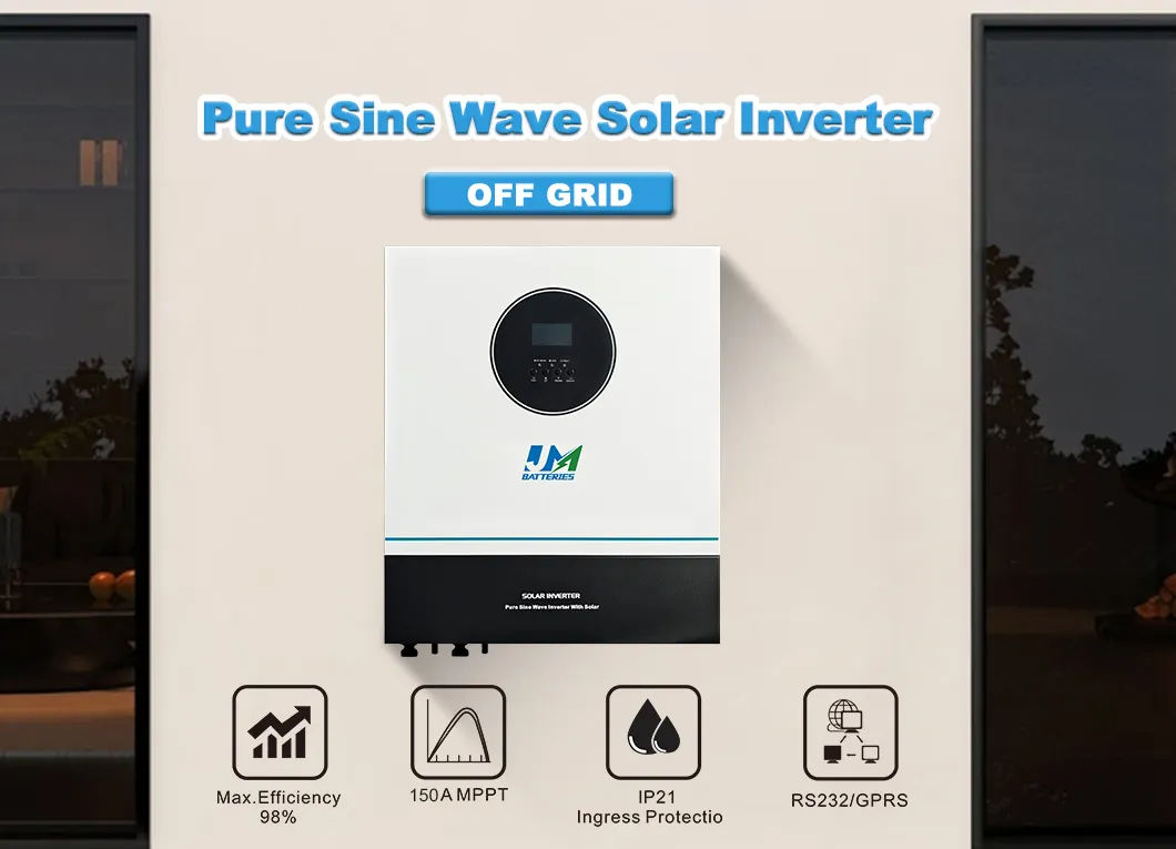 Inversor Híbrido Solar MPPT Sistema Conectado a la Red Solución de Energía Solar para Hogar y Negocios