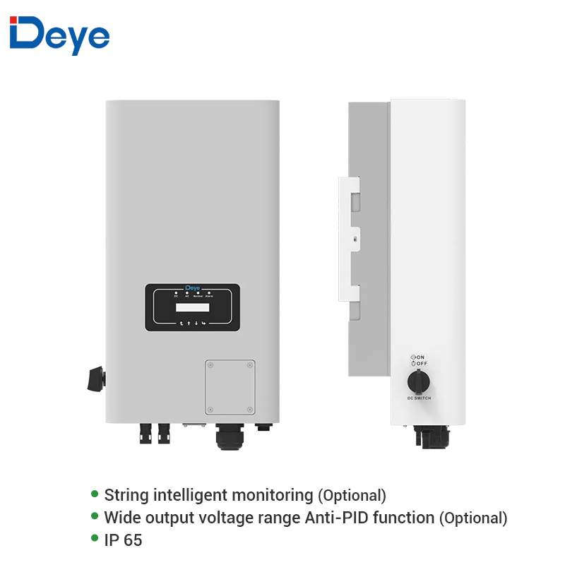 Inversor Solar Trifásico Comercial Deye 3kw 5kw 8kw 10kw 12kw 15kw Inversor de CA de CC conectado a la red de alta eficiencia
