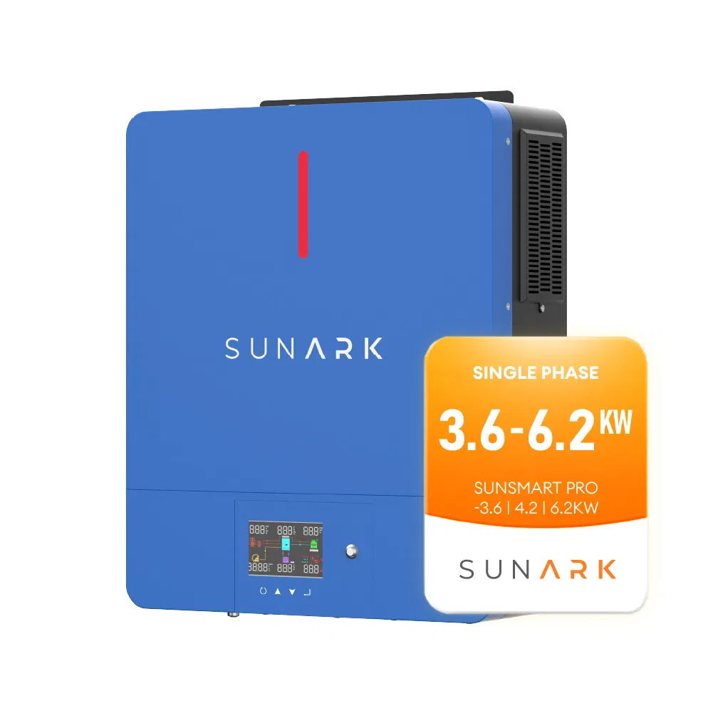 Inversor Solar Inteligente Sunark de Baja Frecuencia 3600W 5000W 6.2kw Inversor Híbrido Solar Fuera de la Red en África