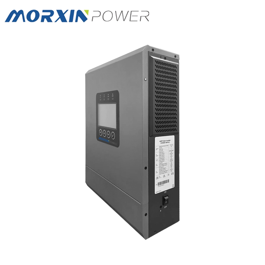 Control Inteligente 48V 12kw inversor de almacenamiento de energía solar doméstica de onda sinusoidal pura de fase única fuera de la red con doble MPPT