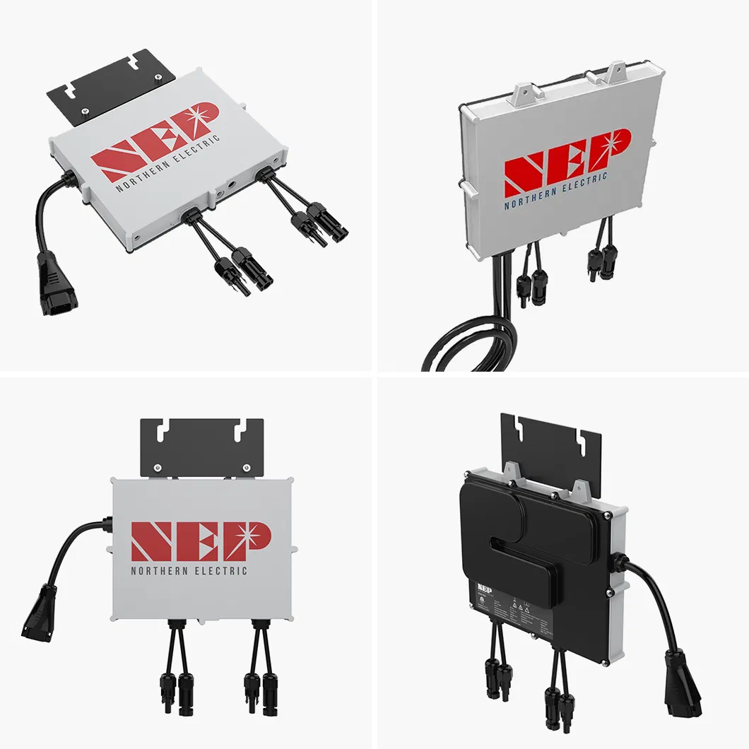 Sistema de Energía Solar con Microinversor Nep 800W 1000W 1200W Microinversor para Uso en Balcón