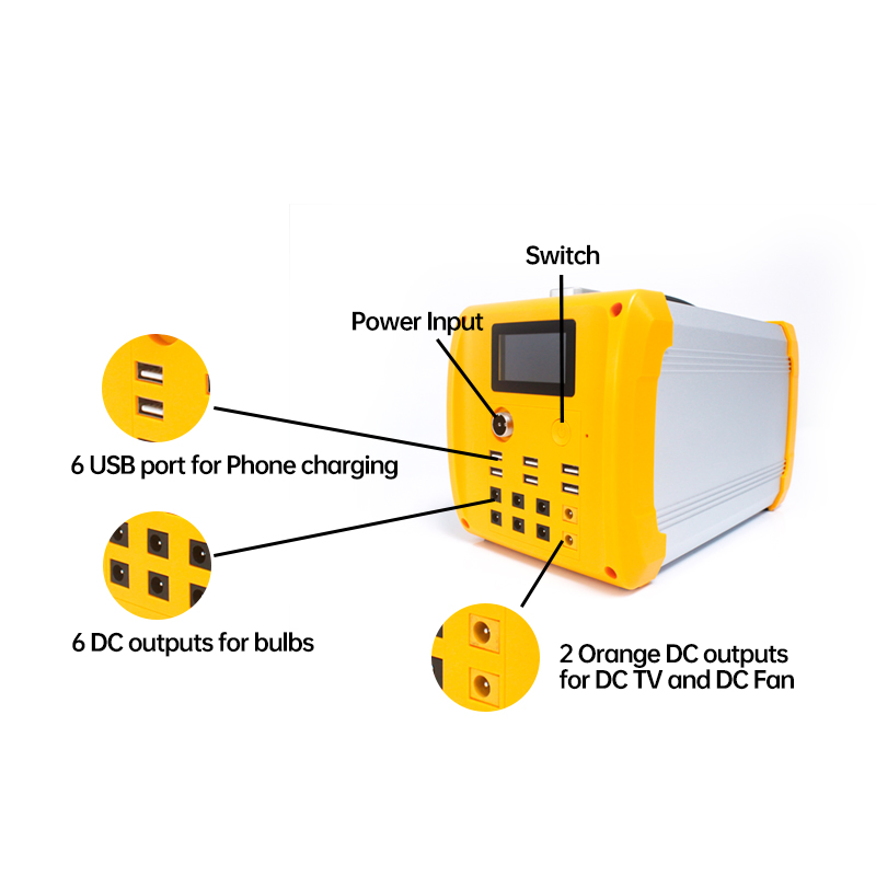 Sistema de Energía Solar Fuera de la Red 500W Inversor para Refrigerador