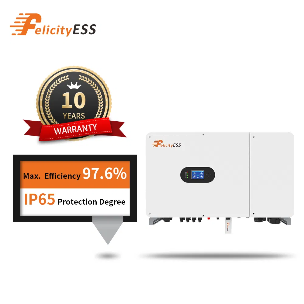 Inversor Híbrido Inteligente Felicityess 50000W 50kw Inversor Híbrido Solar MPPT con WiFi
