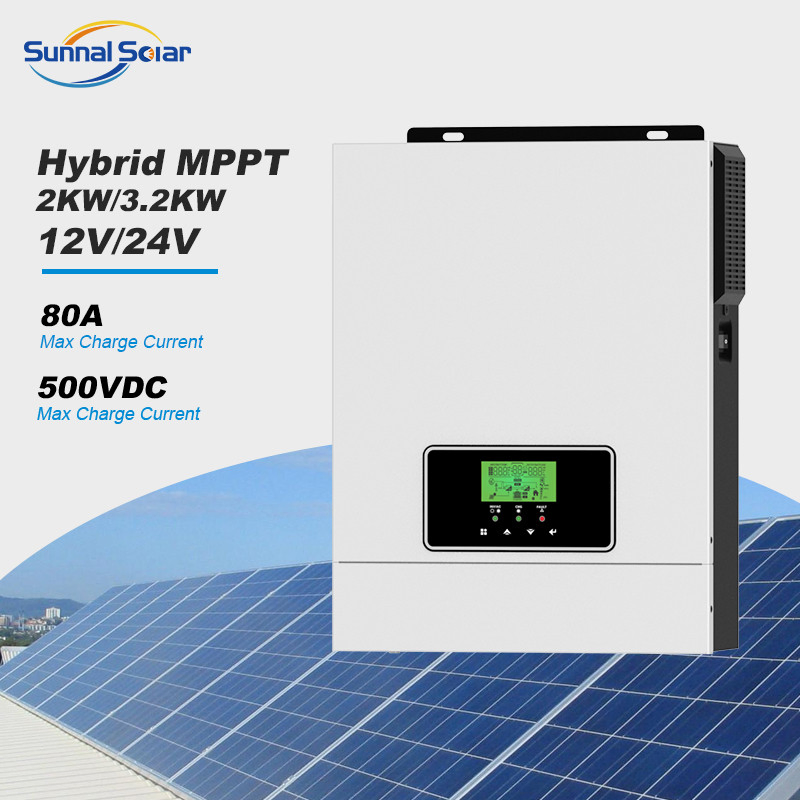 Mejor 3kw 3kVA 1600W 3000W 24V Sistema de Inversor Híbrido Solar MPPT Inteligente de Onda Sinusoidal Pura Todo en Uno Precio