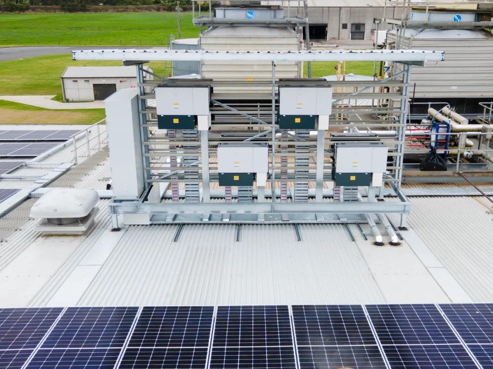 Inversor solar conectado a la red de escala de utilidad