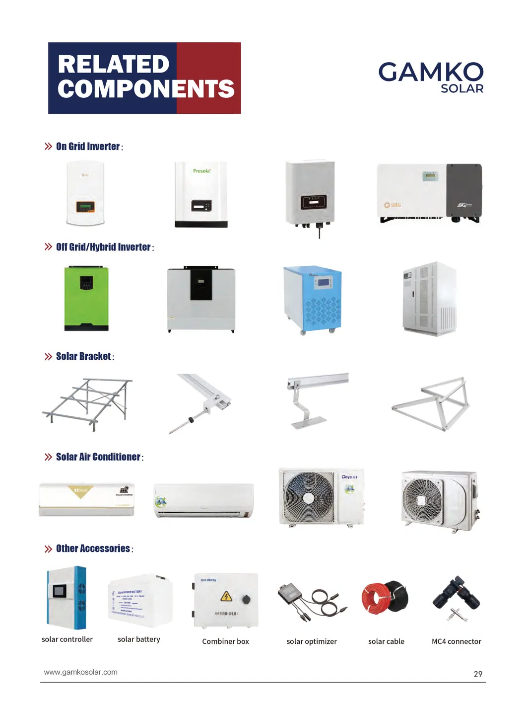 1500W 24V30A Inversor Central de Corriente Continua Solar para Sistema de Energía 2000W 3000W 4000W 6000W