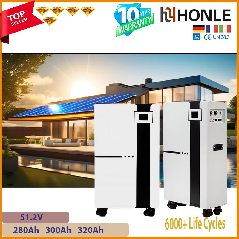 Inversor Solar de Onda Senoidal Pura de Compra al por Mayor con Batería Recargable Incorporada 14.336kwh 15.36kwh 16.384kwh Almacenamiento de Energía Solar