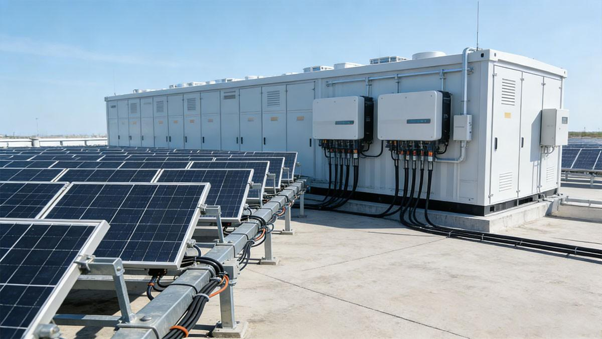 Solución de inversor solar híbrido comercial e industrial