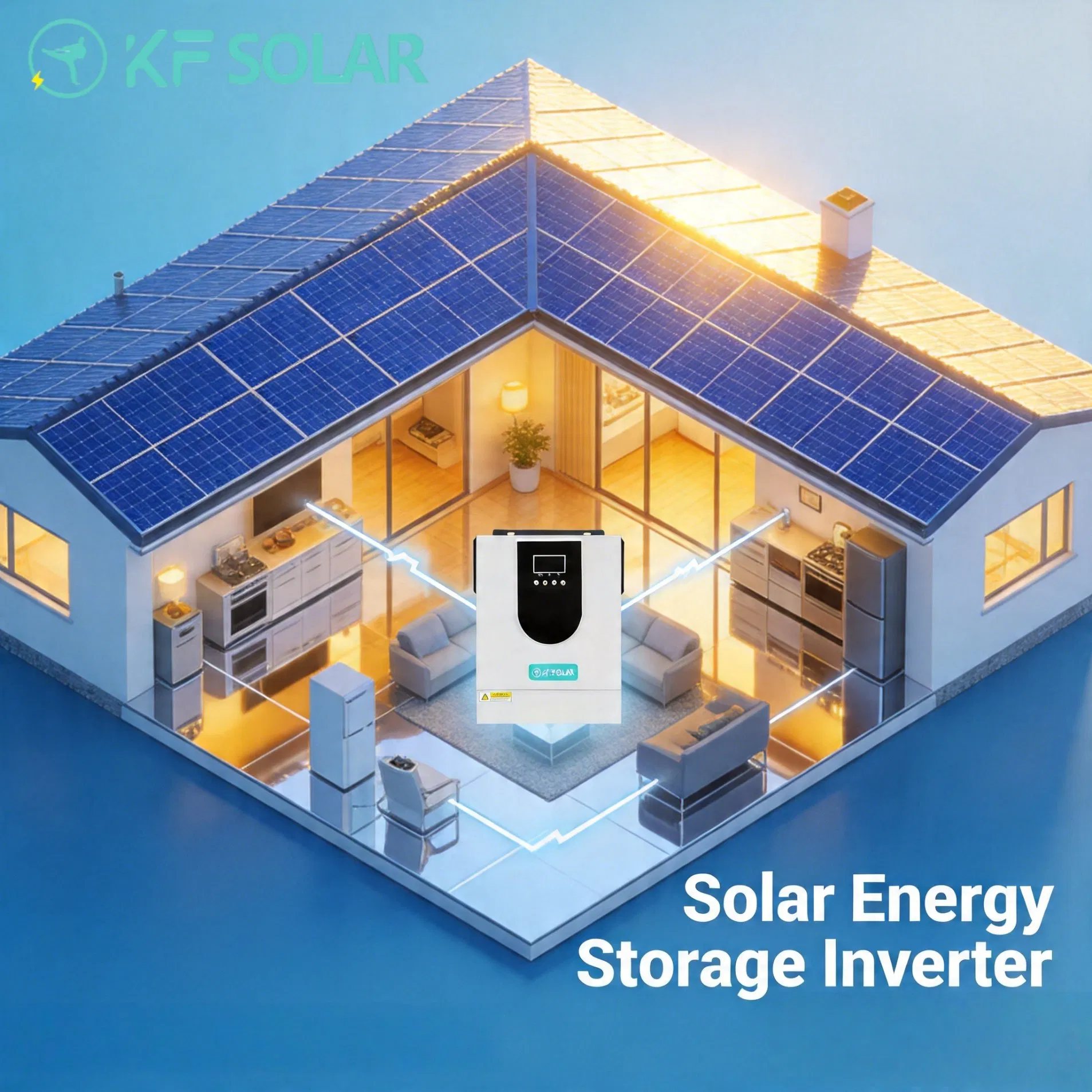 Inversor de energía solar para el hogar Kf, inversor de onda sinusoidal pura