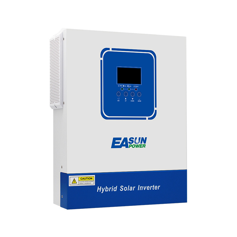 Inversor Solar Híbrido de Onda Sinusoidal Pura de Fase Única Montado en Pared MPPT WiFi de Alta Eficiencia Easun 4kVA 3.6kw 24V