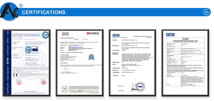 Certificaciones del Inversor