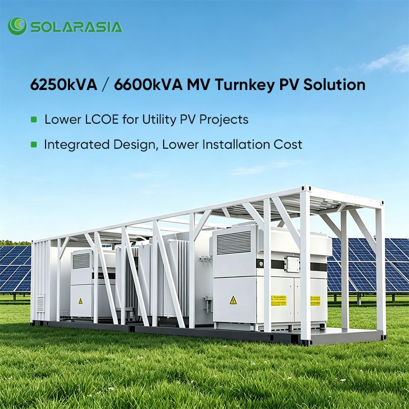 Estación Integrada de Transformador de Inversor de Gran Escala para Parque Solar 1500V Solución de Inversor Central para Sistema Fotovoltaico de Energía Renovable