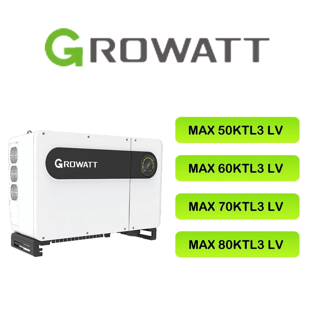 Mejor Vender Growatt Max 70ktl3-LV 380V en Red 70kw Inversor Solar Trifásico para Comercial
